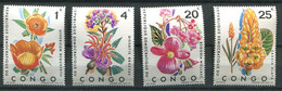 Congo Rp L  **- N778 à 781 - Fleurs - Unused Stamps