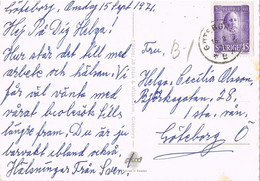 48035. Postal  GOTEBORG (Sverige) Suecia 1971. Correo Interior, Vistas Hisingen-Goteborg - Cartas & Documentos