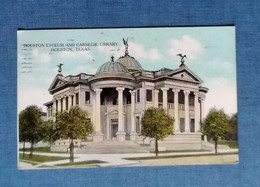 Houston :  Lyceum And Carnegie Library - Houston