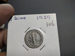 UNITED STATES DIME 1929 KM# 140 - Mercury Dime (G#31-106) - 1916-1945: Mercury