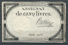 FRANCE 1793 Assignat De 15 Livres - ...-1889 Tijdens De XIXde In Omloop
