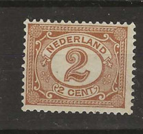 1899 MH/* Nederland NVPH 54 - Unused Stamps