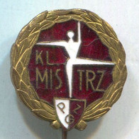 Gymnastics - Poland Federation, Vintage Pin Badge Abzeichen, Enamel - Gymnastiek