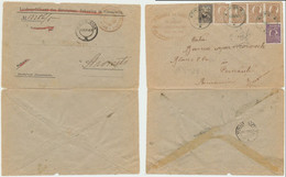 Austria Bukowina Now Ukraine Ex Offo Stationery Cover Romania 1921 Scarce Reusage On The Both Sides Czernowitz - Service