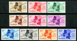 CONGO 1960** - Independance - 10 Val. MNH - Ongebruikt