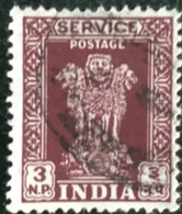 Inde - India - C13/16 - (°)used - 1957 - Michel 133 - Asoka Pilaar - Timbres De Service