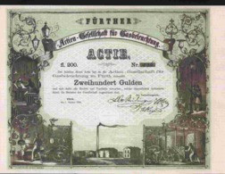 GESELLSCHAFT FUR GASBELEUCHTUNG ZU FURTH 1858 ( REPRODUCTION) - Elektrizität & Gas