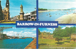 SCENES FROM BARROW-IN-FURNESS, CUMBRIA, ENGLAND. UNUSED POSTCARD   Ty9 - Barrow-in-Furness