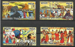 INDIA 2007 FAIRS OF INDIA / PUSHKAR MELA/SONEPUR MELA /GOA CARNIVAL / BAUL MELA 4v Set MNH, P.O Fresh & Fine - Altri & Non Classificati