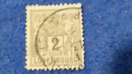 LÜKSEMBURG-1882 2C. DEFİNETİVE ISSUE   DAMGALI - 1882 Allégorie