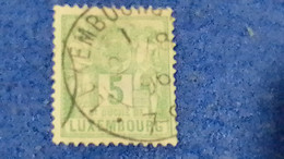 LÜKSEMBURG-1882 5C. DEFİNETİVE ISSUE   DAMGALI - 1882 Allégorie