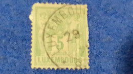 LÜKSEMBURG-1882 5C. DEFİNETİVE ISSUE   DAMGALI - 1882 Allegory