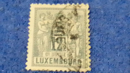 LÜKSEMBURG-1882 12.50C. DEFİNETİVE ISSUE   DAMGALI - 1882 Allegory