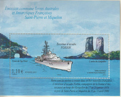 TAAF 2011 Navire Escorteur Forbin BF 26 ** MNH - Blocks & Sheetlets