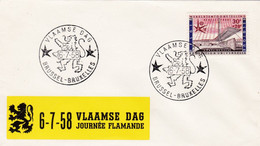 Enveloppe FDC 1047 Bruxelles 58 Exposition Universelle Vlaamse Dag Journée Flamande - 1951-1960