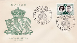 Enveloppe FDC 1169 Mariage Royale Koninklijk Huwelijk Namur - 1951-1960