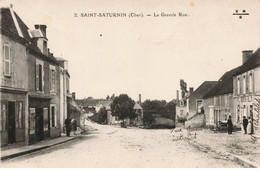 18 - SAINT SATURNIN - S01814 - La Grande Rue - Retat Gorot - Hôtel Bourdeau Billon - Tailleur - Commerces - L1 - Saint-Saturnin