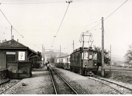 SUISSE - S01083 - Train-ABDe 4/4 5 Et Voitures Ex BD B41 Et 42 à Givrins Septembre 1985-Grandguillaume- CPSM 10x15 Cm-L1 - Givrins