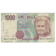 Billet, Italie, 1000 Lire, D.1990, KM:114a, TB - 1000 Lire