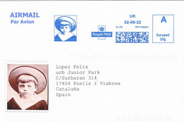 48064. Carta Aerea ENGLAND 2021. Franqueo Mecanico U.K. Ropyal Mail. Label, Viñeta - Sin Clasificación