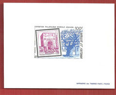 Wallis Et Futuna épreuves De Luxe N°428 100f Granada' 92 - Imperforates, Proofs & Errors