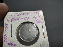 FRANCE 5 CENTIMES 1962 KM# 927 (G#33-41) - 5 Centimes