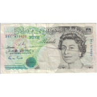Billet, Grande-Bretagne, 5 Pounds, Undated (1990-91), KM:382a, TB+ - 5 Pond