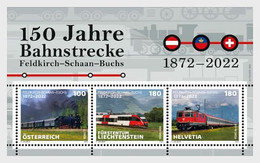 Liechtenstein - Postfris / MNH - Sheet 150 Jaar Spoorweg 2022 - Neufs