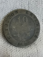 10 CENTIMES BILLON ARGENT NAPOLEON AU N COURONNE 18?? M TOULOUSE FRANCE - 10 Centimes