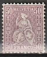 Suisse 1881 50c. Fils De Soie Yv. 56 MLH*  MiNr. 43 - Neufs