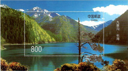 China 1998 . World Heritage Site Jiuzhaigou (Mountains ,Lake). S/S - Unused Stamps