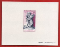 WALLIS & FUTUNA 1992.75EME ANNIVERSAIRE MORT D'AUGUSTE RODIN N° 442 EPREUVE  DE LUXE - Imperforates, Proofs & Errors