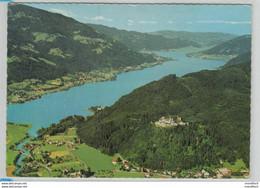 Ossiacher See - Burgruine Landskron - Luftbild - Ossiachersee-Orte