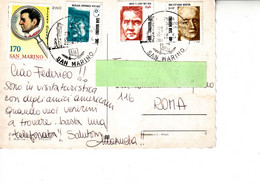 SAN MARINO  1984 - Cartolina  Per Roma - Brieven En Documenten