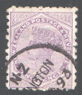1891  2d. Lilac  Brown-red Advert. Onback  SG 196af   Used - Used Stamps