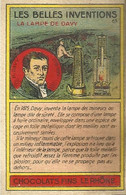 Chromo Les  Belles Inventions - Publicité Chocolat Le Rhône - La Lampe Davy - Other Apparatus