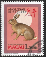 Macau Macao – 1987 Year Of The Rabbit Used Stamp - Oblitérés