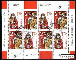 BULGARIA - 2022 - Europa-SEPT - Stories & Myths - PF De 4 Serie Used (O) - Used Stamps