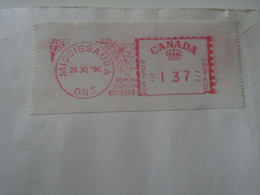 ZA400.9    Canada  Airmail Cover Cancel 1996 Missisauga, Ontario - Medtronic - EMA - Red Meter  - Sent To Hungary - Vignettes D'affranchissement (ATM) - Stic'n'Tic