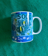 MUG With 5000 XPF PACIFIC FRANCS Banknote Design - Territoires Français Du Pacifique (1992-...)