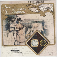 PUZZLE De 80 Pièces 21x 21 Cm. Publicité Montres Les Sentimentales De Longines (Bijouterie AUCHERE )La Charité Sur Loire - Orologi Pubblicitari