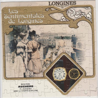 PUZZLE De 80 Pièces 21x 21 Cm. Publicité Montres Les Sentimentales De Longines (Bijouterie AUCHERE )La Charité Sur Loire - Montres Publicitaires