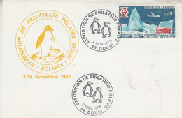 France 1976 Exposition De Philatelie Polaire Douai  Cover Ca Douai 2 NOV 1976 (WX177) - Événements & Commémorations