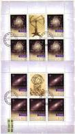 2009  EUROPA –Cept Astronomy  2 S/M Sheet Of 5 Sets /Klb. (used)Bulgaria /Bulgarie - Usados