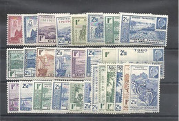 Grande Série Coloniale Pétain De 1941 28 Timbres Net 11.50 € - 1941 Série Maréchal Pétain