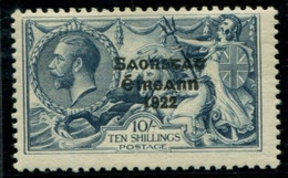1925 Seahorse OVERPRINT 10sh 1925 NARROW DATE - Mint - Unused Stamps