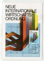 MC 099108 UNO VIENNA - Wien - Neue Internationale Wirtschaftsordnung - 1980 - Cartes-maximum