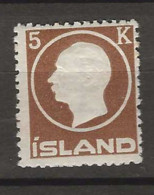 1912 MNH Iceland Mi 75 Postfris** - Ongebruikt