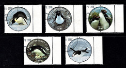 Ross Dependency (NZ) 2014 Penguins Right Marginal Set Of 5 Used - Used Stamps