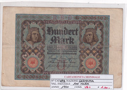 GERMANIA WEIMAR 100 MARK 1920 P 69B - 100 Mark